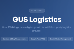 GUS Logistics - SEO, Google Ads & Social Media | 187% Organic Traffic Growth